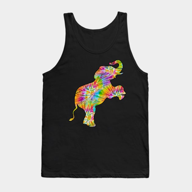 Tie Dye Elephant Lover Tank Top by Kelleh Co. 